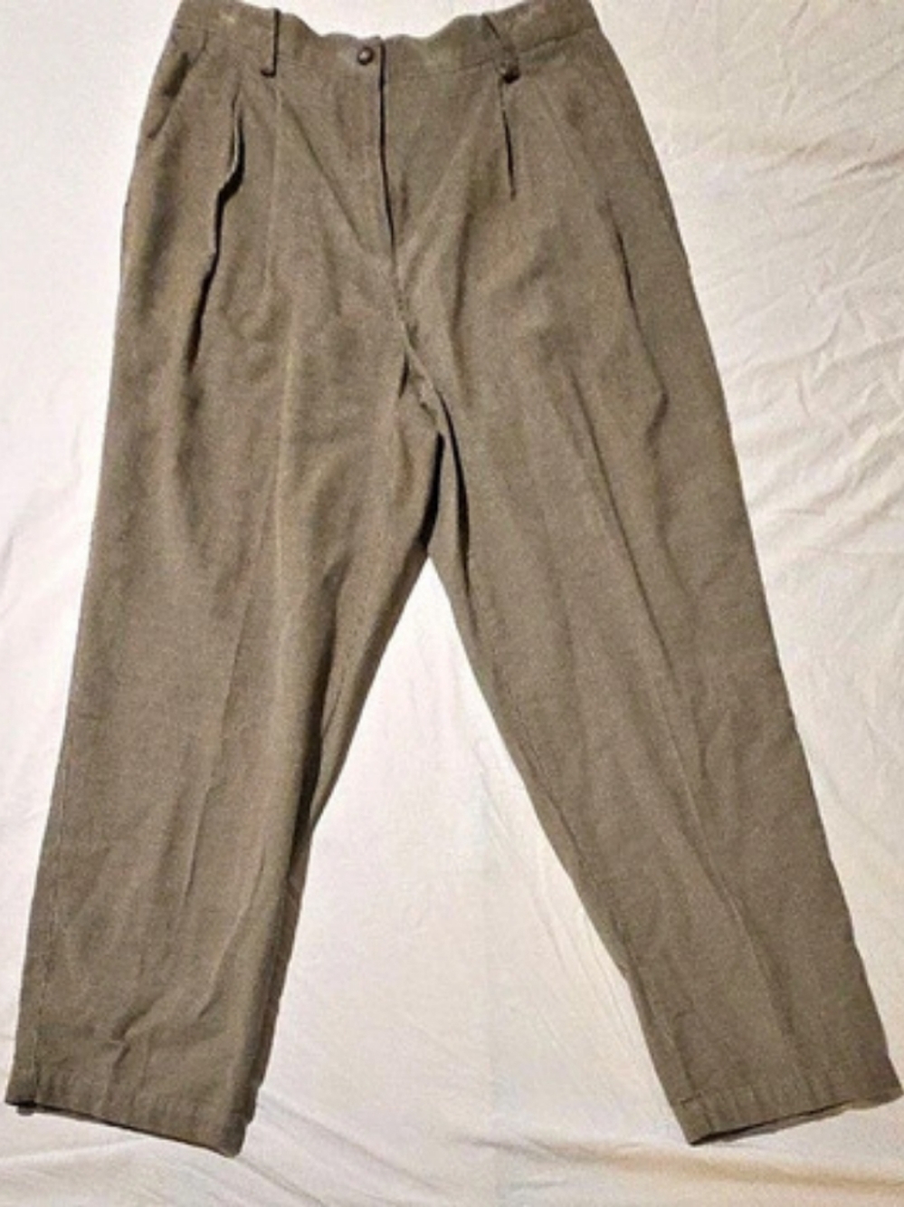 Liz Claiborne Lizsport Straight Leg Pants Brown Size 14